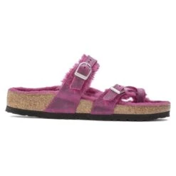 Birkenstock Mayari Shearling Oiled Leather -Trendy Steps Shop 1023199 side