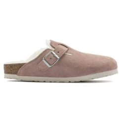 Birkenstock Boston Suede Leather/ Shearling -Trendy Steps Shop 1023281 side