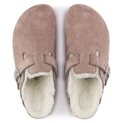 Birkenstock Boston Suede Leather/ Shearling -Trendy Steps Shop 1023281 top