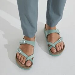 Birkenstock Mayari Nubuck Leather -Trendy Steps Shop 1023548 f closeup f