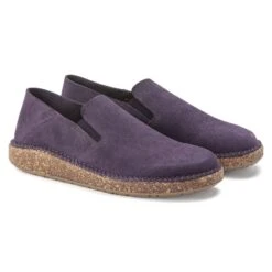 Birkenstock Callan Suede Leather Dark Berry -Trendy Steps Shop 1023626 pair