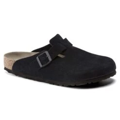 Birkenstock Boston Suede Leather Midnight -Trendy Steps Shop 1023865