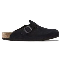 Birkenstock Boston Suede Leather Midnight -Trendy Steps Shop 1023865 side