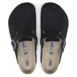 Birkenstock Boston Suede Leather Midnight -Trendy Steps Shop 1023865 top