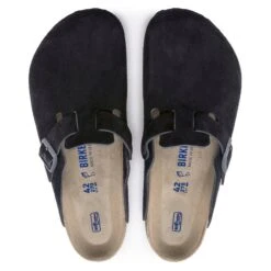 Birkenstock Boston Suede Leather Midnight -Trendy Steps Shop 1023910 top