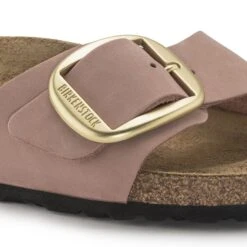 Birkenstock Madrid Big Buckle Nubuck Leather -Trendy Steps Shop 1024039 detail 1