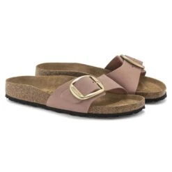 Birkenstock Madrid Big Buckle Nubuck Leather -Trendy Steps Shop 1024039 pair