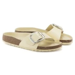 Birkenstock Madrid Natural Leather Patent -Trendy Steps Shop 1024173 pair