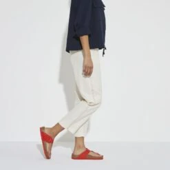 Birkenstock Gizeh Natural Leather Patent -Trendy Steps Shop 1024176 f look f