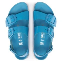 Birkenstock Milano Big Buckle Natural Leather Patent -Trendy Steps Shop 1024185 top