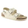 Birkenstock Milano Big Buckle Natural Leather Patent -Trendy Steps Shop 1024207