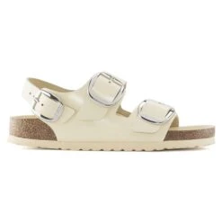 Birkenstock Milano Big Buckle Natural Leather Patent -Trendy Steps Shop 1024207 side
