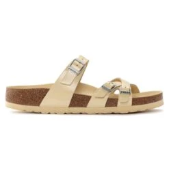 Birkenstock Franca Natural Leather Patent -Trendy Steps Shop 1024252 side