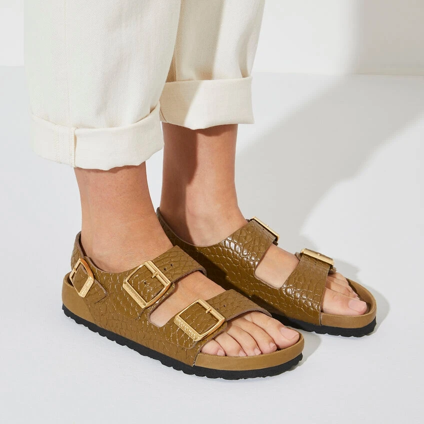 Birkenstock Milano Embossed Natural Leather 6 Birkenstock Milano Embossed Natural Leather - Image 4
