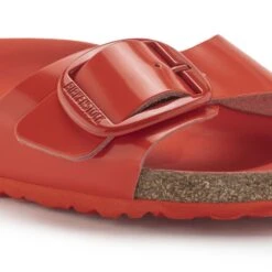 Birkenstock Madrid Big Buckle Natural Leather Patent -Trendy Steps Shop 1024272 detail 1