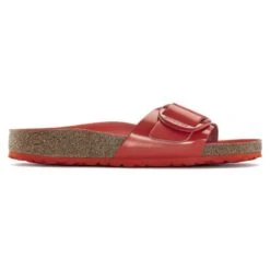Birkenstock Madrid Big Buckle Natural Leather Patent -Trendy Steps Shop 1024272 side