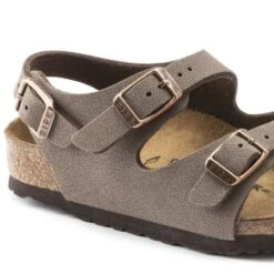 Birkenstock Roma Birko-Flor Nubuck Mocha -Trendy Steps Shop 233073 detail 1