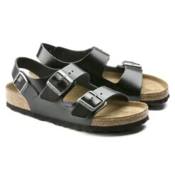 Birkenstock Milano Real Leather Soft Footbed -Trendy Steps Shop 234531 pair