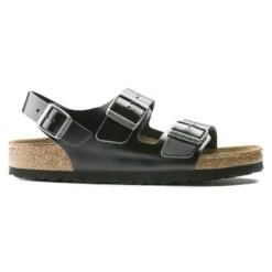 Birkenstock Milano Real Leather Soft Footbed -Trendy Steps Shop 234531 side