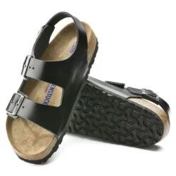 Birkenstock Milano Real Leather Soft Footbed -Trendy Steps Shop 234531 sole