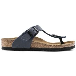 Birkenstock Gizeh Birko-Flor Nubuck Navy 22 Birkenstock Gizeh Birko-Flor Nubuck Navy -Trendy Steps Shop 345443 side