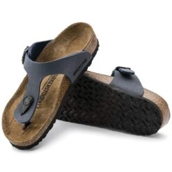 Birkenstock Gizeh Birko-Flor Nubuck Navy 19 Birkenstock Gizeh Birko-Flor Nubuck Navy -Trendy Steps Shop 345443 sole