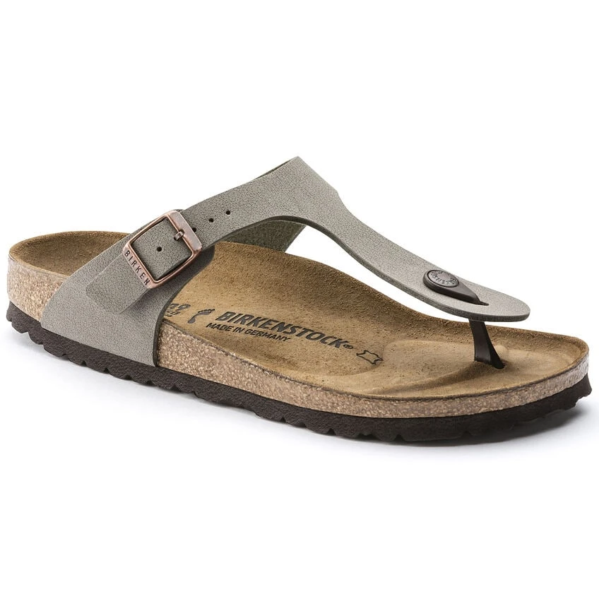 Birkenstock Gizeh Birko-Flor Nubuck Stone 3 Birkenstock Gizeh Birko-Flor Nubuck Stone