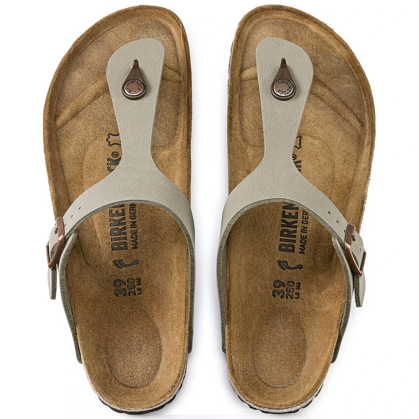 Birkenstock Gizeh Birko-Flor Nubuck Stone 9 Birkenstock Gizeh Birko-Flor Nubuck Stone - Image 7