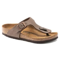 Birkenstock Gizeh Birko-Flor Nubuck Mocha -Trendy Steps Shop 846133 1