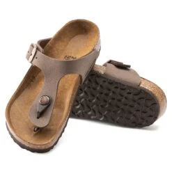 Birkenstock Gizeh Birko-Flor Nubuck Mocha -Trendy Steps Shop 846133 sole