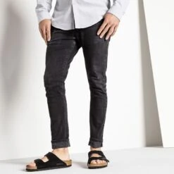 Birkenstock Arizona Suede Leather -Trendy Steps Shop 951321 f closeup m